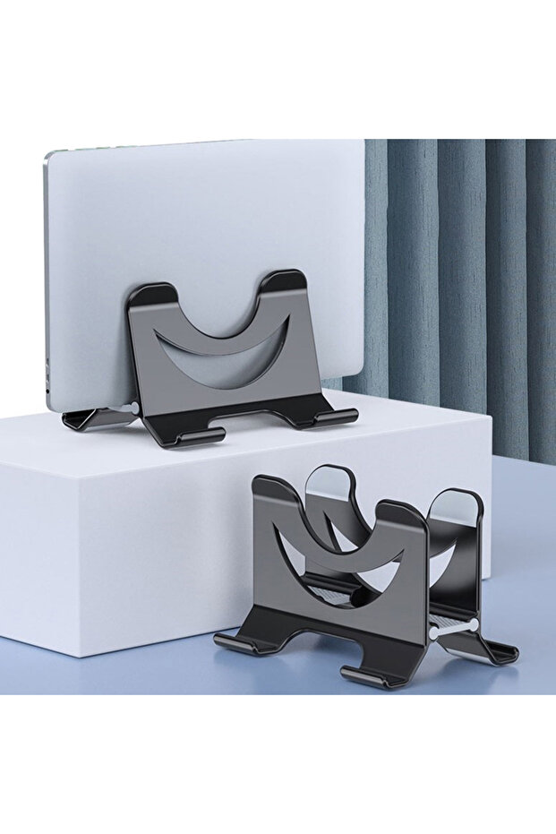 Choice black Vertical Stand For Mac Mini Laptop Desktop Stand Anti-Slip Adjustable Computer Holder