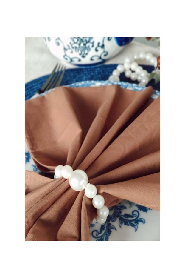 20 Pcs Handmade Pearl Napkin Ring, Napkin Ring, Napkin Ring