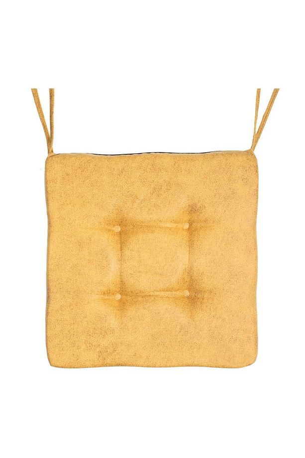 Sandalye Minderi Bahçe-balkon Minder 50x50x8cm 4 Adet Sarı - 4