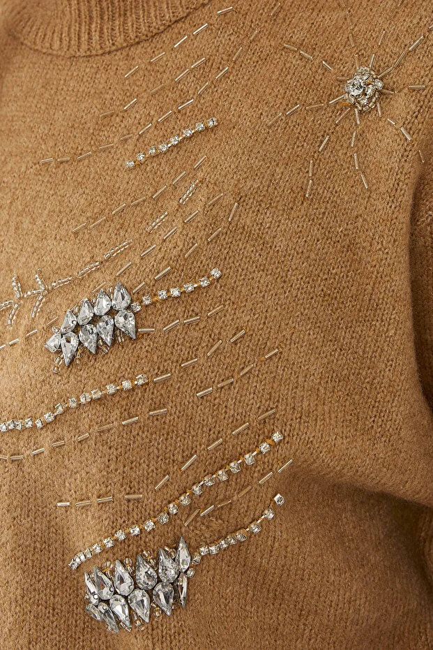 Nakışlı Triko Kazak - 2