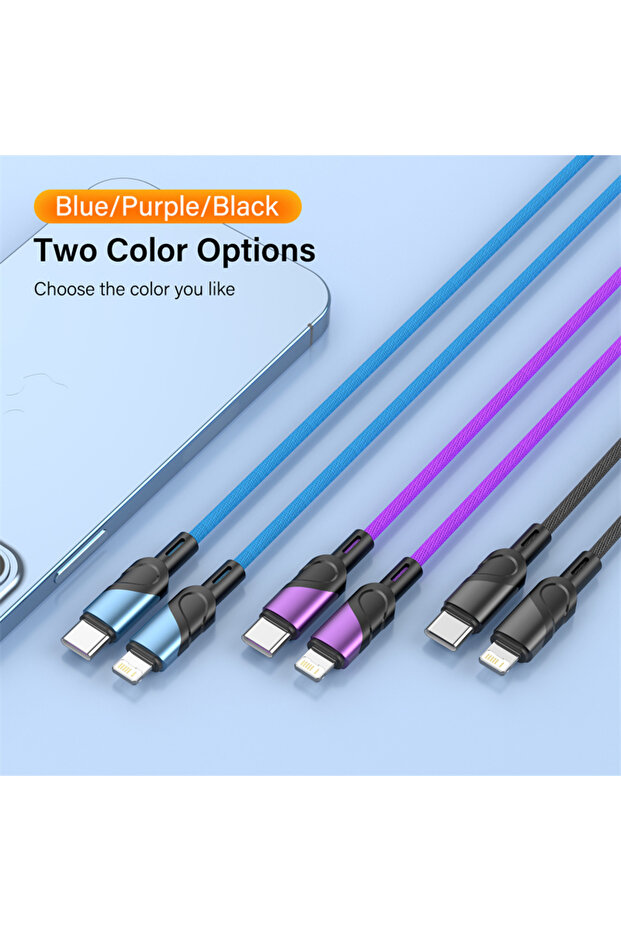 USB C Cable Pd 27W USB Type C Charging Cable for iPhone 14 13 12 11 Xr Pro Max 6 7 8 Plus 3A Fast... - 7
