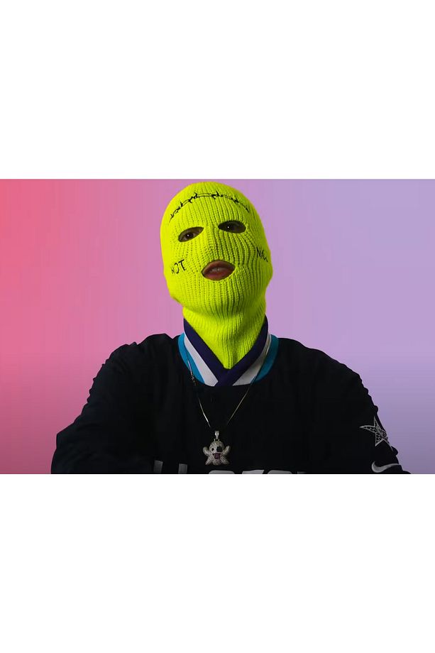 Dikenli Not Nice Fosforlu Sarı Jack Kar Maskesi Travis Kar Maskesi Balaklava - 4