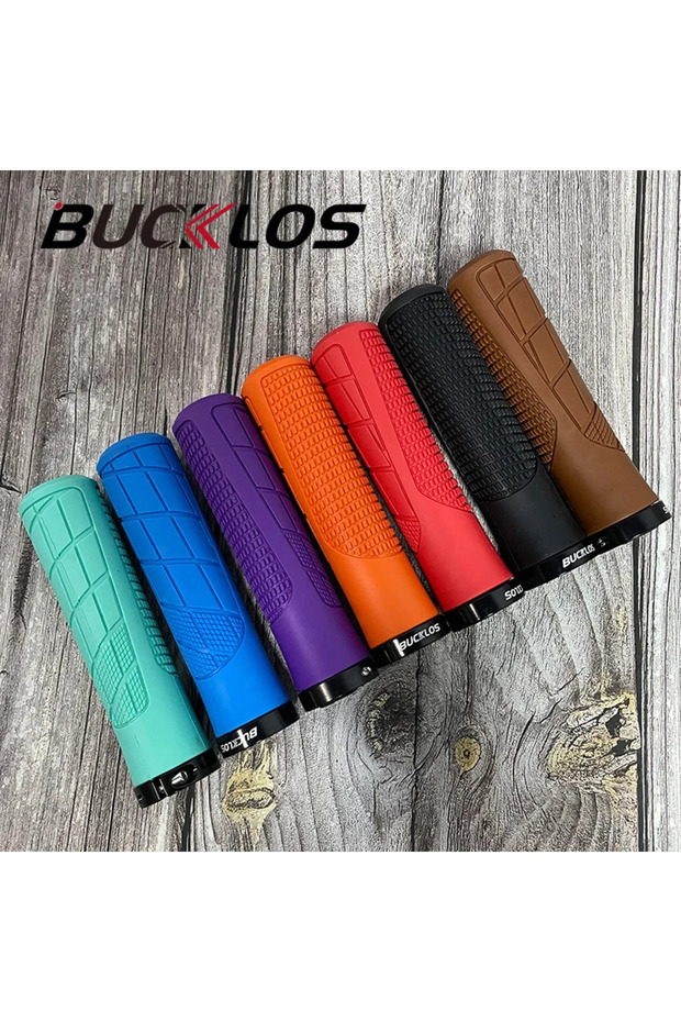 MTB Rubber Handlebar Grips Soft Non-slip Handlebar Lock Grips Shock-absorption Mountain B... - 7