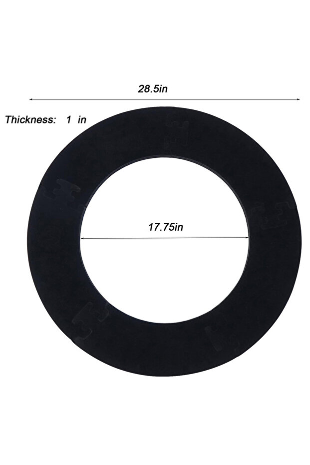black Splicing Dartboard Surround Wall Protector Eva Black Dartboard Wall Elasticity Durable Dart Pr - 1