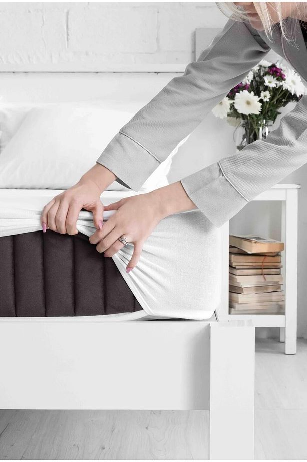 Wellsoft Sıvı Su Geçirmez Fitted Full Kenar Tek Çift Kişilik Yatak Koruyucu Sessiz Alez - 4