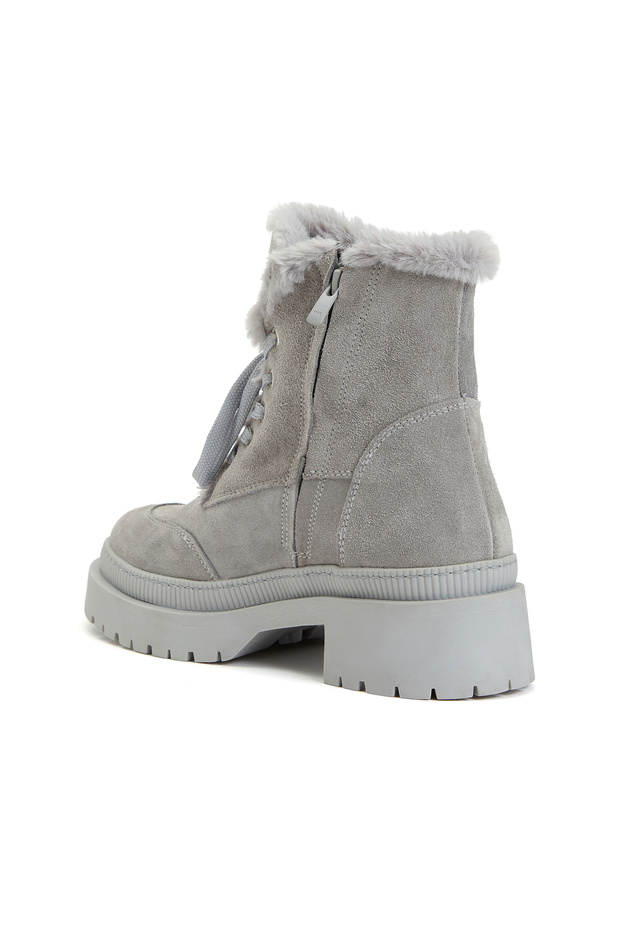 Gri Kadın Süet Bot - 3