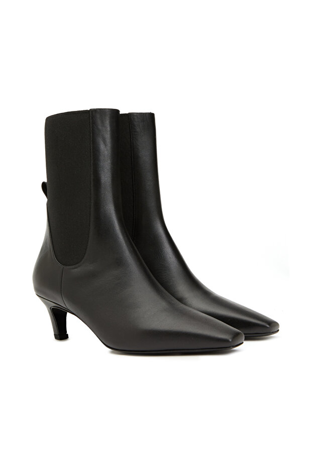 Siyah Kadın Deri Bot - 2