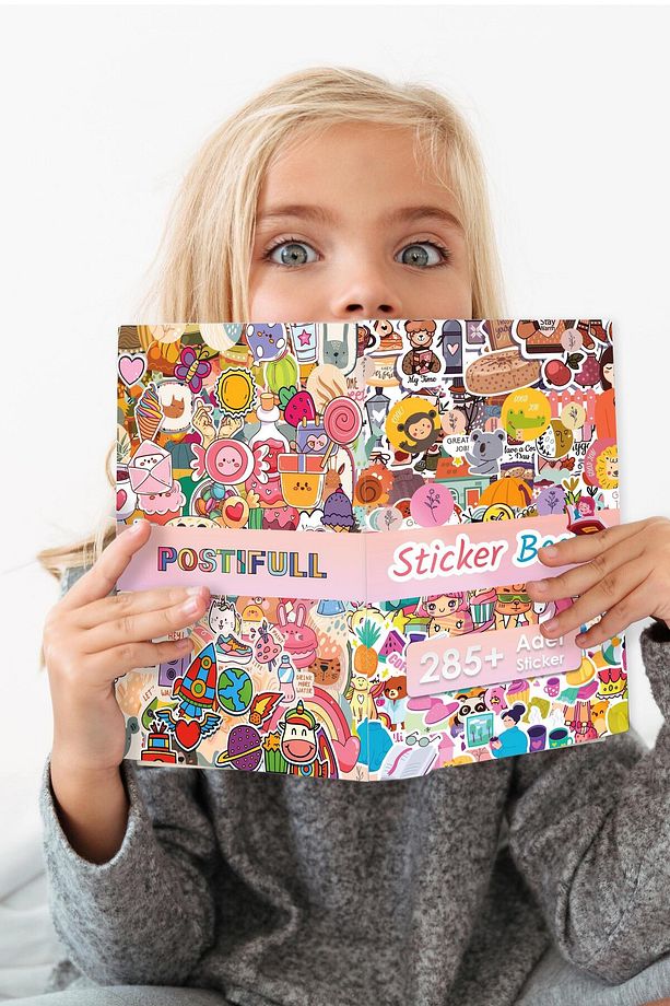 Yılbaşı Sticker, 285 Adet Etiket Seti, Sticker Defteri, Sticker Book, Yılbaşı Süs, Yılbaşı Dekor - 4