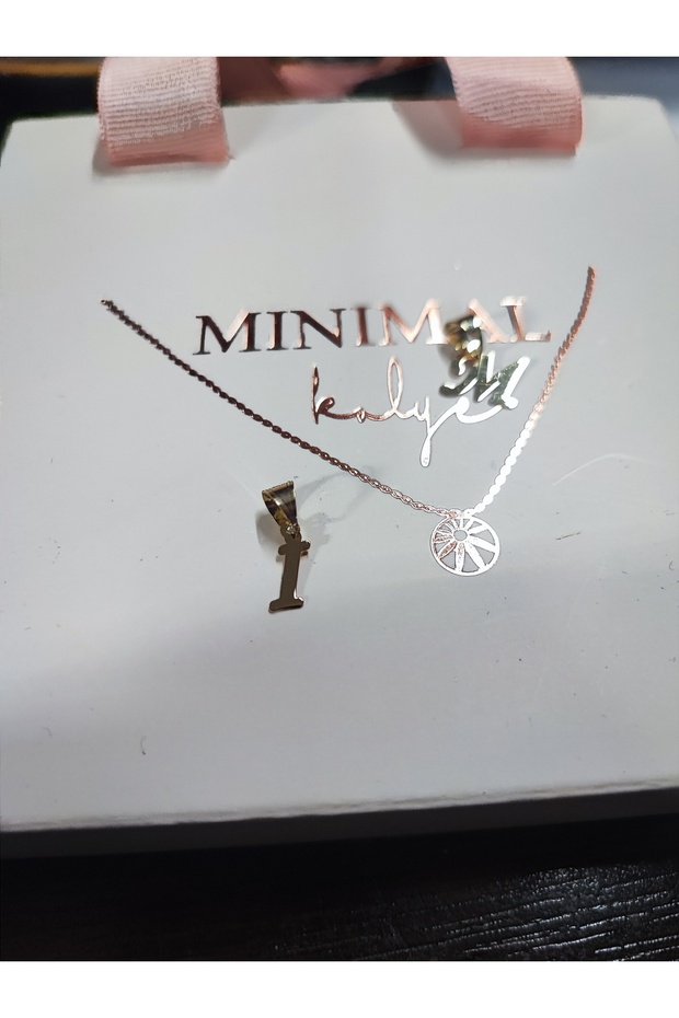 Altın Harf Kolye Ucu "Monotype" - 7