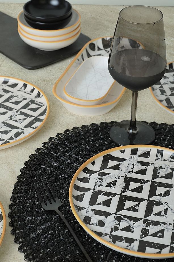 Trigon Marble Kahvaltı Takımı 18 Parça 6 Kişilik 18766-68-69 - 7