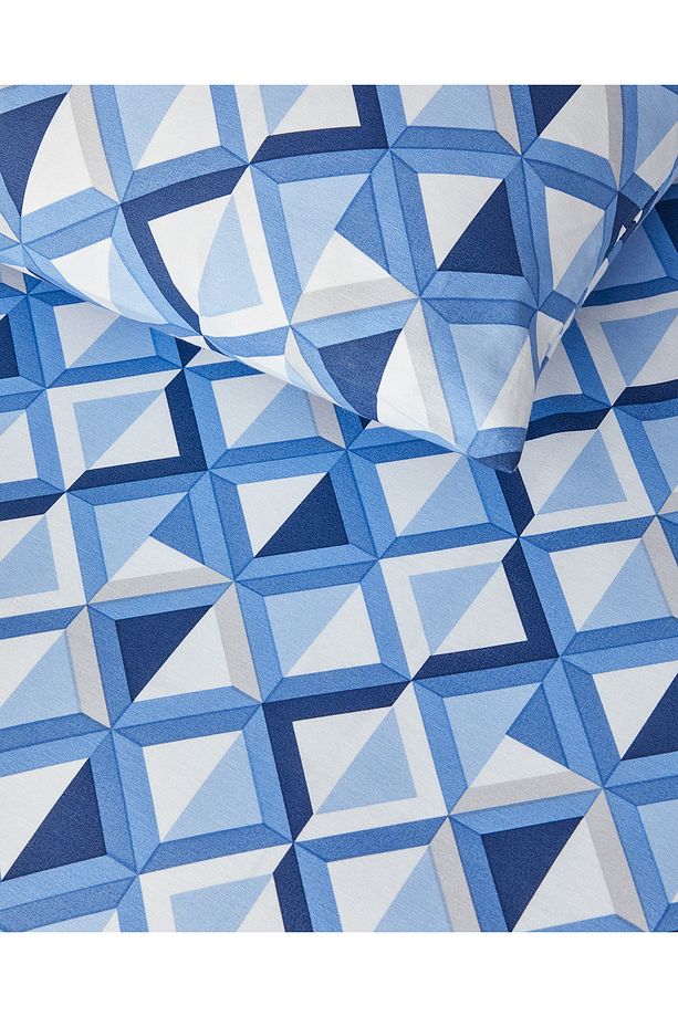 Mini Argyle Tek Kişilik Nevresim Takımı Mavi - 2