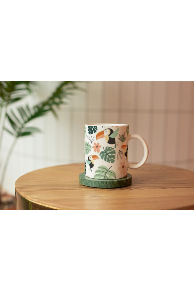 Porcelain Pattern Print Mug - 1