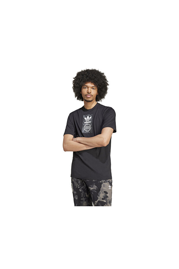 Pánske tričko na voľný čas – Camo Label, Iz2516 Black - 2