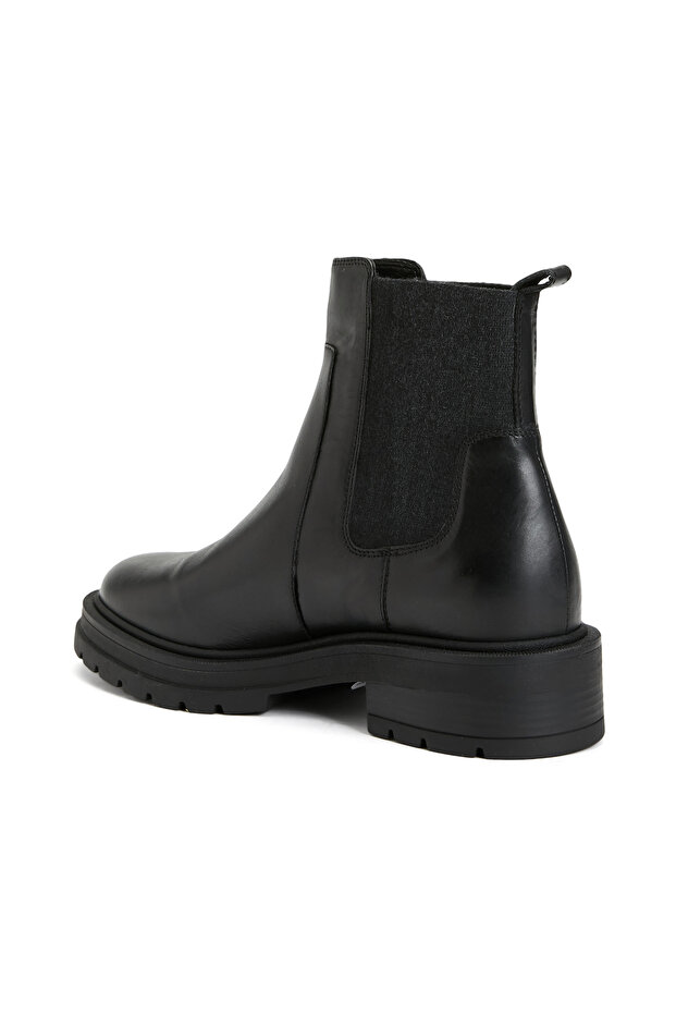 Siyah Kadın Deri Bot - 3