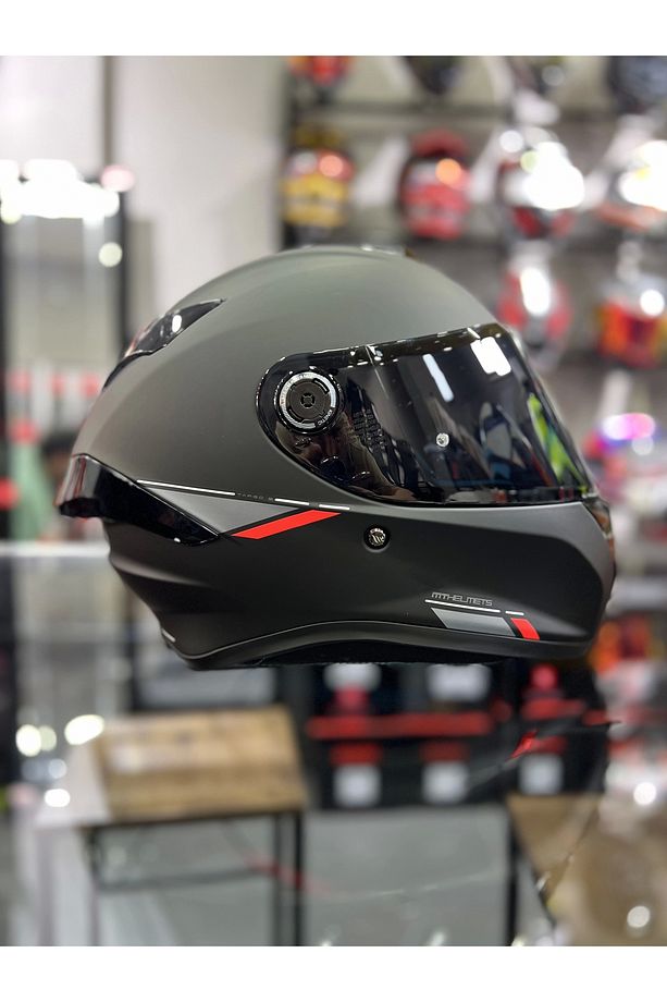 Helmets Targo S Solid A1 Mat Kask Şeffaf Vizör - 1