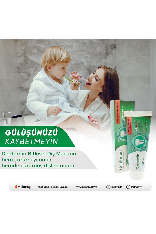 Dentomin Bitkisel Formül Doğal Diş Macunu 2 Adet - 7