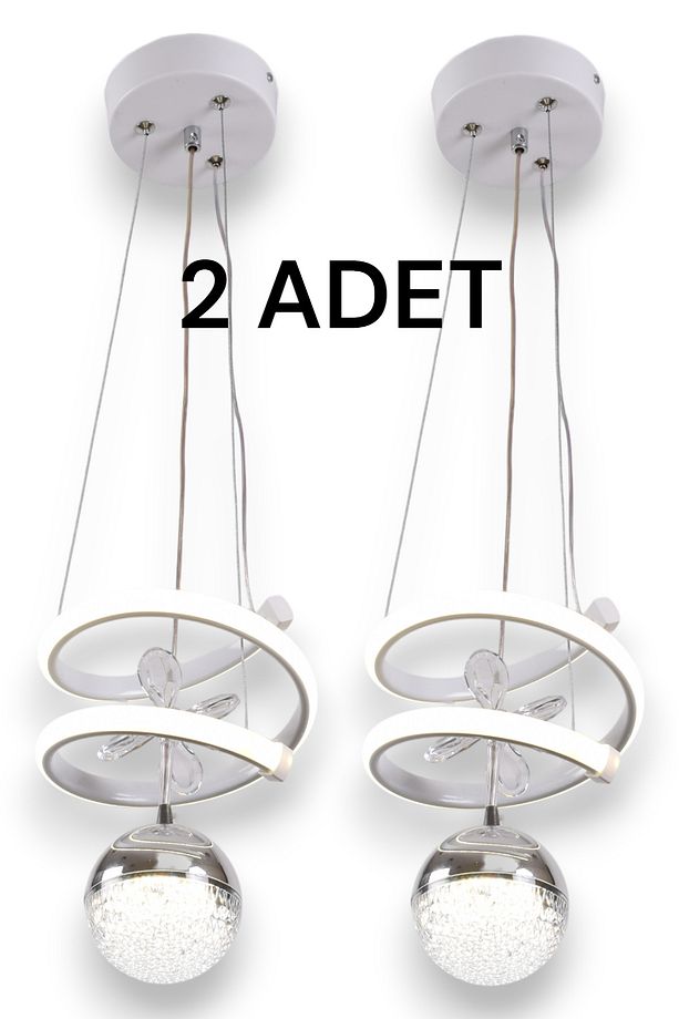 HELEZON KAMPANYALI LEDLİ 2 ADET MODERN AVİZE - 1