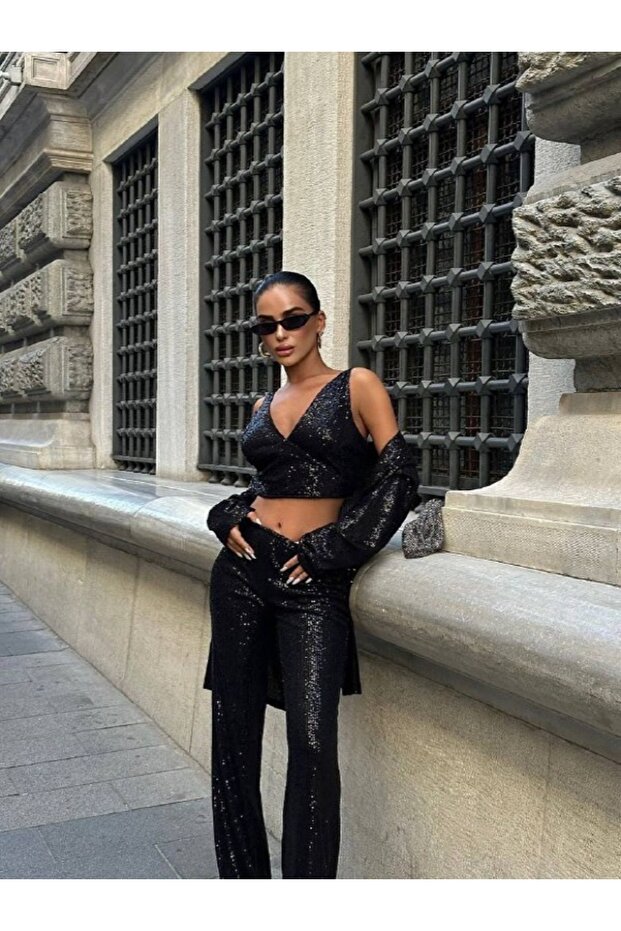 Sequin Detailed Blouse - 1