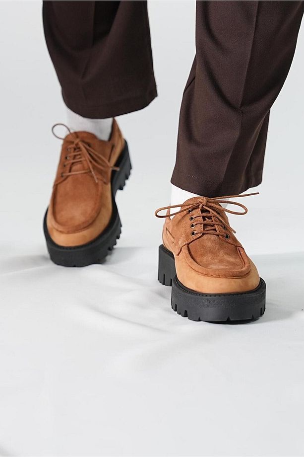 Ortega Model Hakiki Deri El Yapımı Erkek taba Casual Ayakkabı - 6