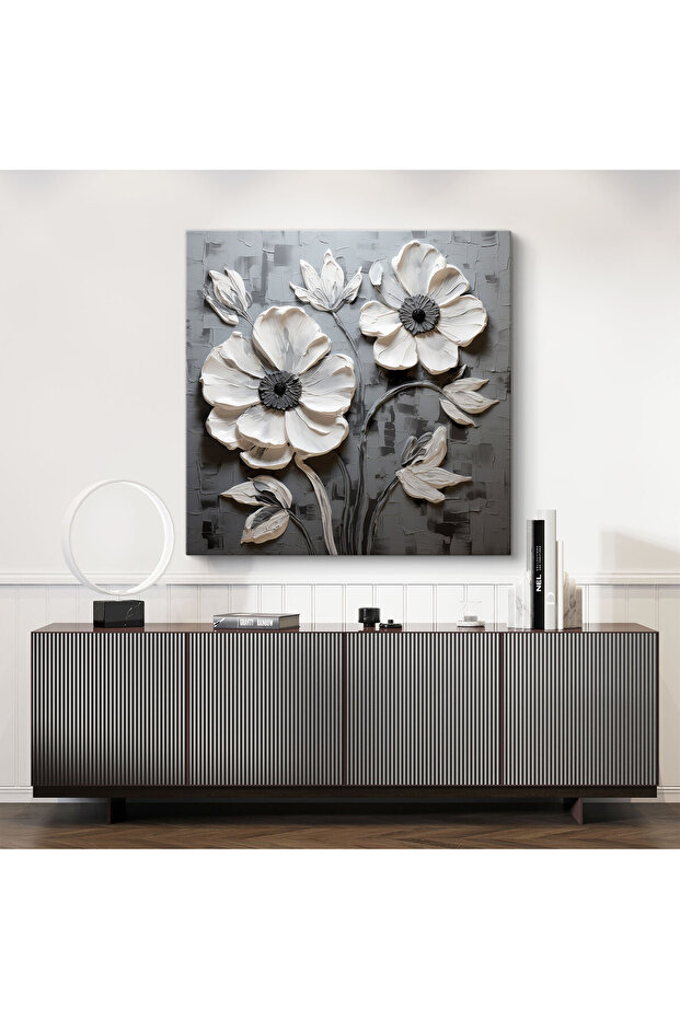 Çiçek Kompozisyonu Kanvas Tablo - 3