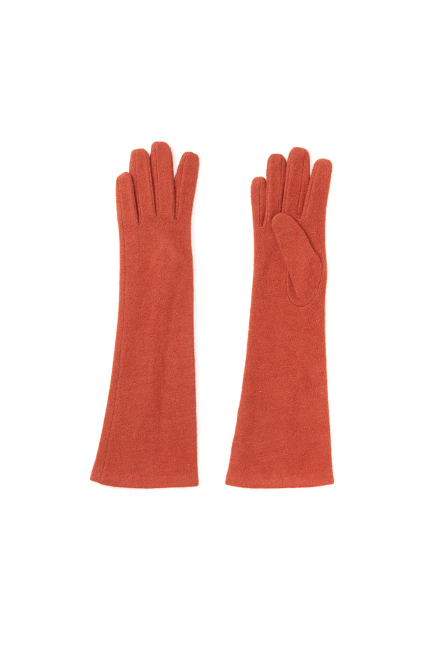 Bakır Kadın Yün Eldiven - 1