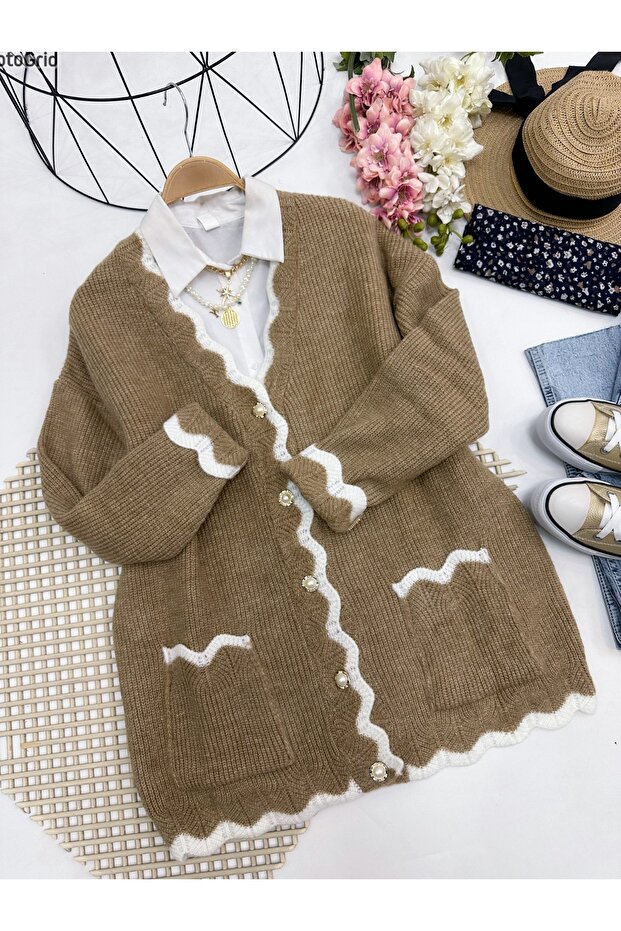 NAKIŞ DESENLİ TRİKO HIRKA - 2