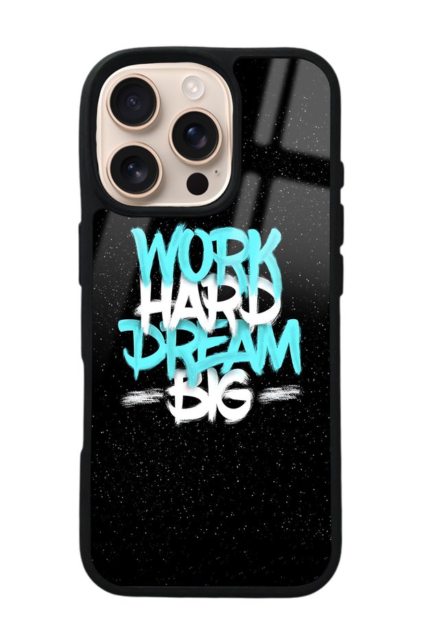 iPhone 16 Pro Space Motto Design Glossy Phone Case