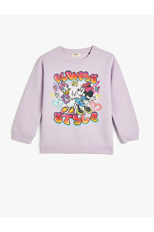Mickey Mouse and Daisy Duck Sweatshirt Licensed Long Sleeve Crew Neck Hooded
