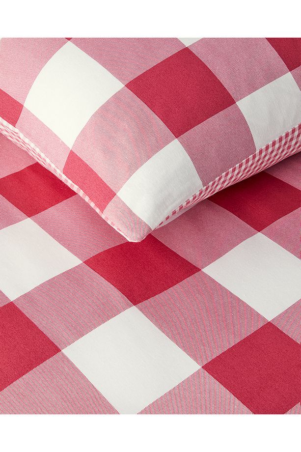 Gingham Tek Kişilik Nevresim Seti Pembe - 2