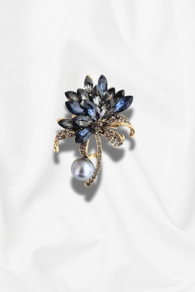 Peeples Broş SİYAH - 1