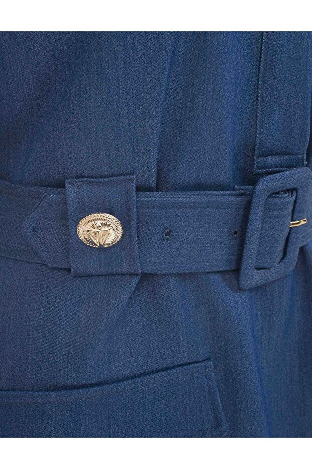 Edıth Kadın Mavi Elbise - 7