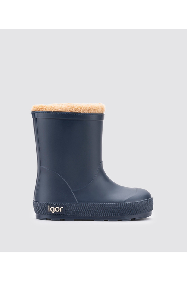 Yogi Borreguito Dark Blue Unisex Children's Boots with Fur Filling Inside