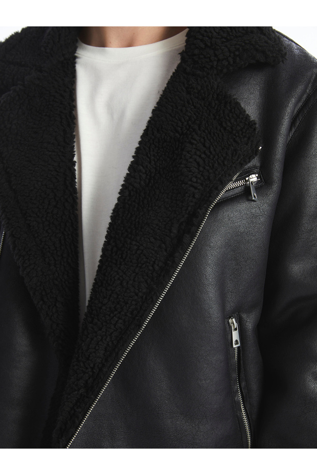 Herren-Jacke in Lederoptik in Standardform - 3