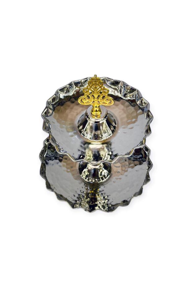 Mini Bakır Katlı İkramlık - 3