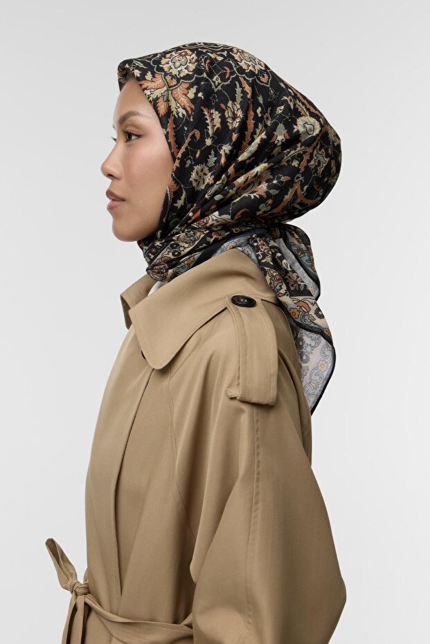 وشاح قطني منقوش من ميراي - 5