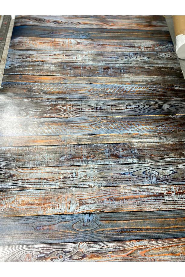 Mutfak Tezgah Üstü Kendinden Yapışkanlı Folyo Kaplama Ahşap Desen 70cmx100cm - 5