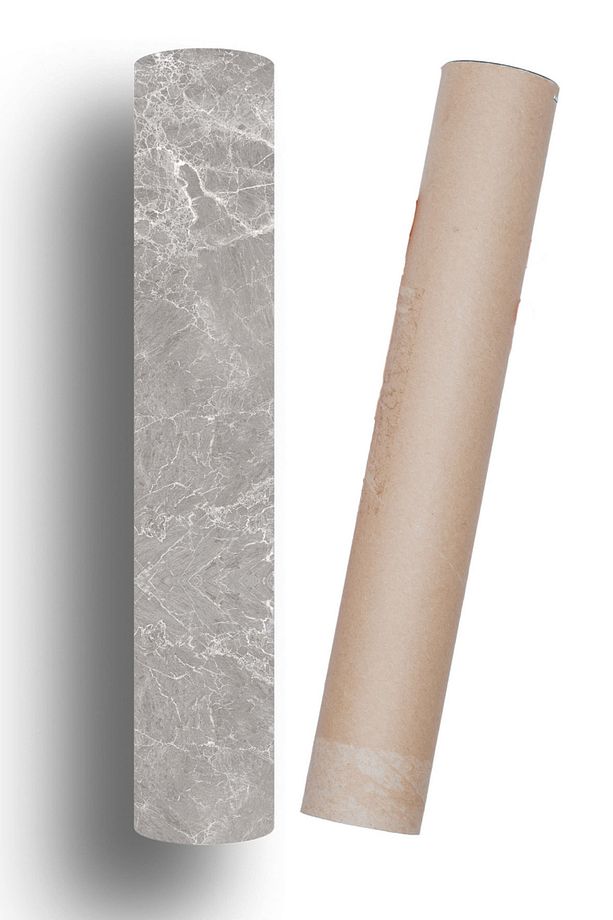 Mutfak Tezgah Üstü Gri Mermer Desen Kendinden Yapışkanlı Folyo Kaplama 70cm X 100cm - 8