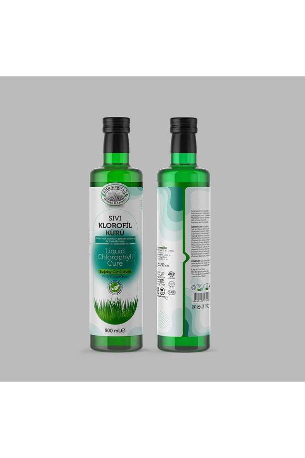 Sıvı Klorofil Kürü Buğday Çimi Tozu İlaveli 500mL X 3 Adet - 2