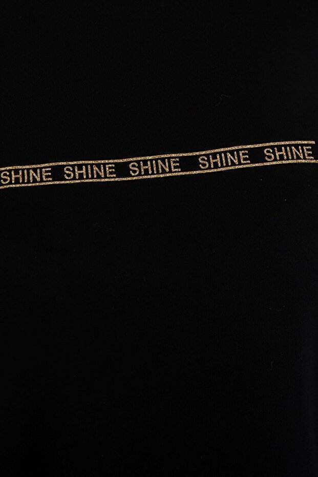 Örme Baskılı Sweatshirt - 4