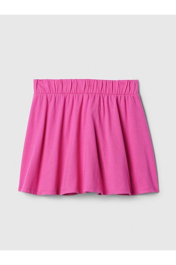 Kız Çocuk Pembe Desenli Şort Etek - 1