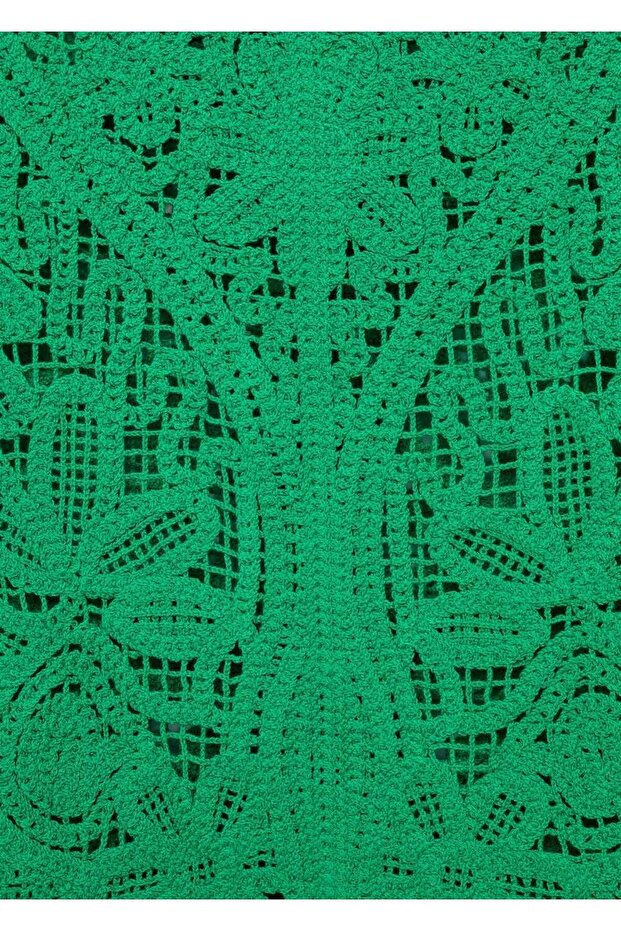 Dantel kısa elbise - 6