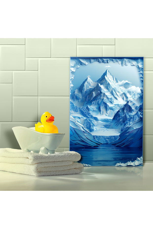 3d Görünümlü Metal Tablo, Buz Dağı, Poster, Tablo, Tuval, Ev Dekorasyon, Dekorasyon, Kanvas Tablo - 7