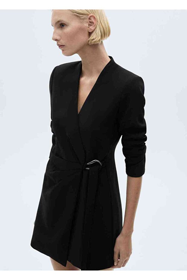 Tokalı anvelop elbise - 1