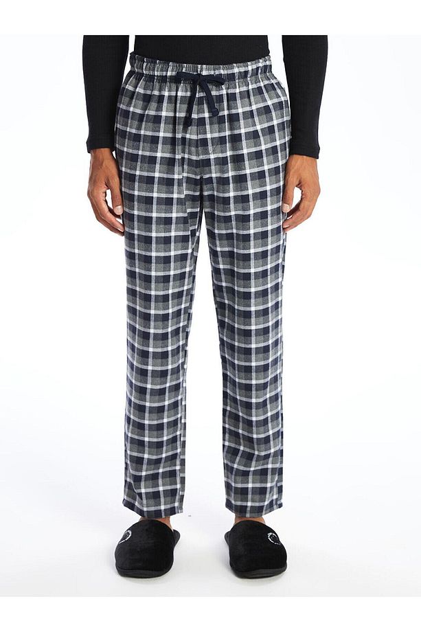 Ekoseli Standart Kalıp Ekose Erkek Pijama Alt - 2