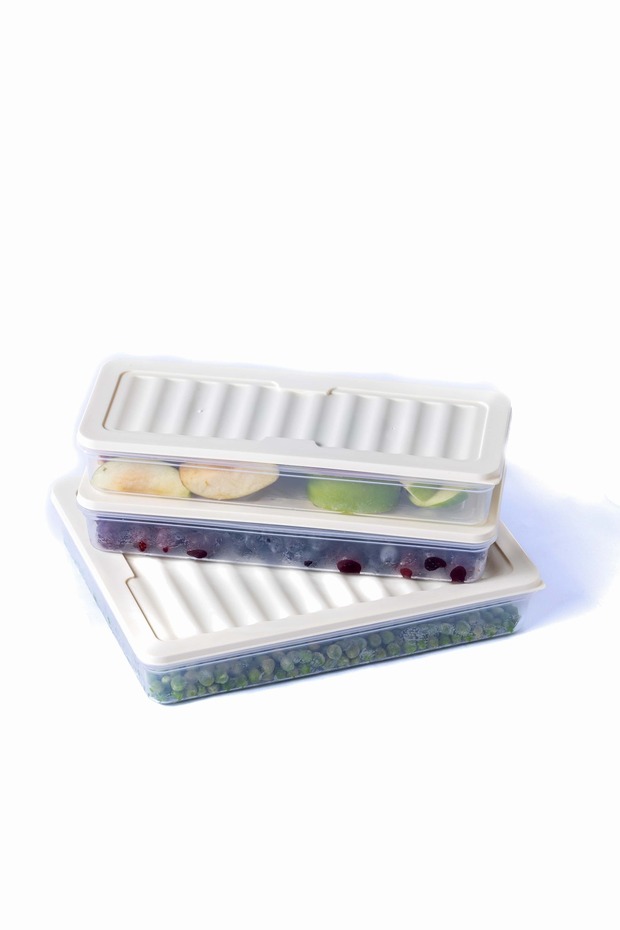 Set of 3 - Freshbox Cream Storage Container Suitable for Microwave and Diffraction - 3
