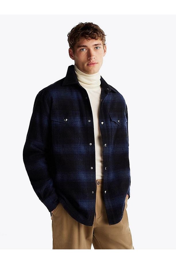 BRUSHED CHECK OVERSHIRT - 1