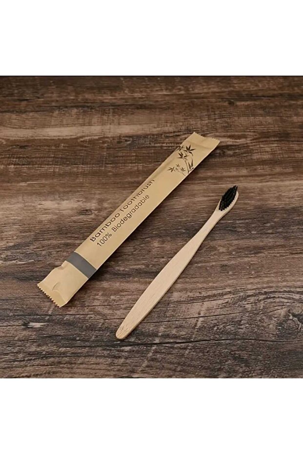 Black Bamboo Toothbrush - 1