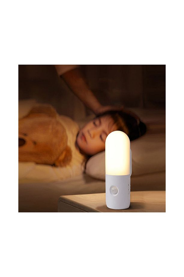 Led Acil Şarj Edilebilir Hareket Sensörü Duvar Dolabı Gece Lambası Ev Adımı - 1