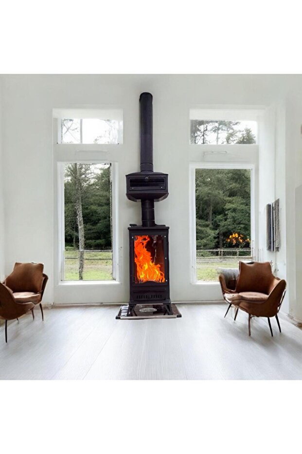 şömineli pelet soba - 1