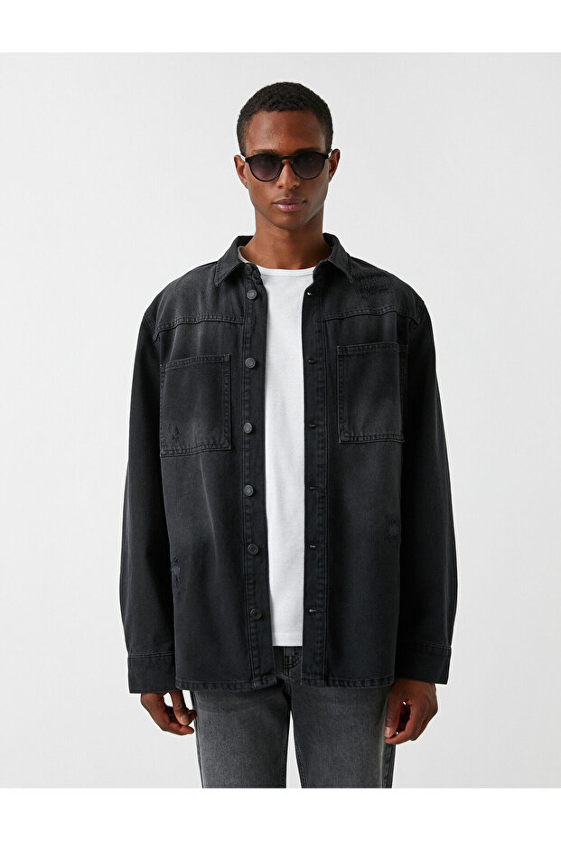 Denim Shirt Jacket - 3